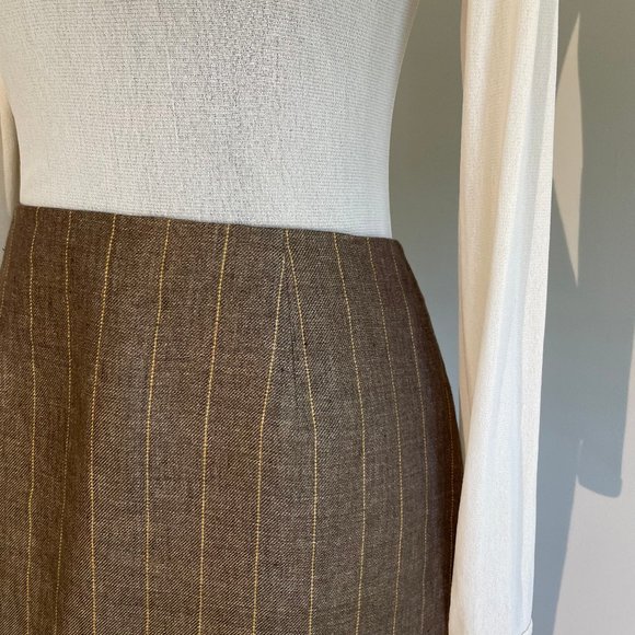 Simon Chang Pin Stripe Pencil Skirt Smart - Picture 2 of 11